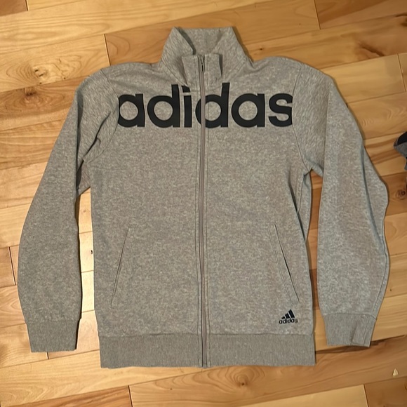 adidas Sports Basic Series Jacket Gray size small perfect condition - Picture 3 of 6